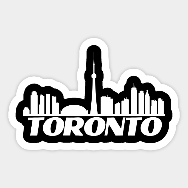 Toronto Skyline Black Toronto Sticker TeePublic